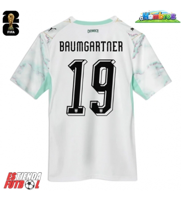 Austria Christoph Baumgartner #19 Segunda Equipación Mundial 2026 Manga Corta